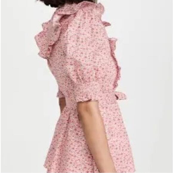 English Factory Puff Sleeve Floral Dress - Picture 2 of 7